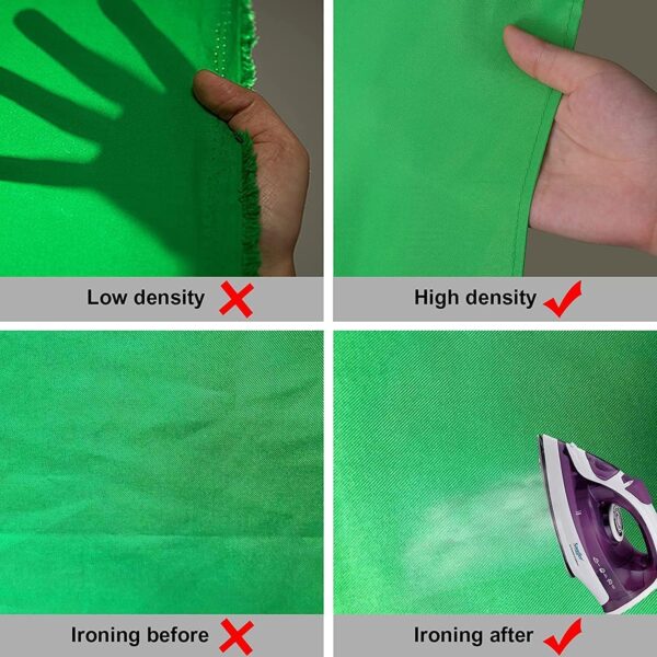 8x12 Ft Premium Green Screen – Wrinkle-Free Backdrop for Studio & YouTube - Image 6